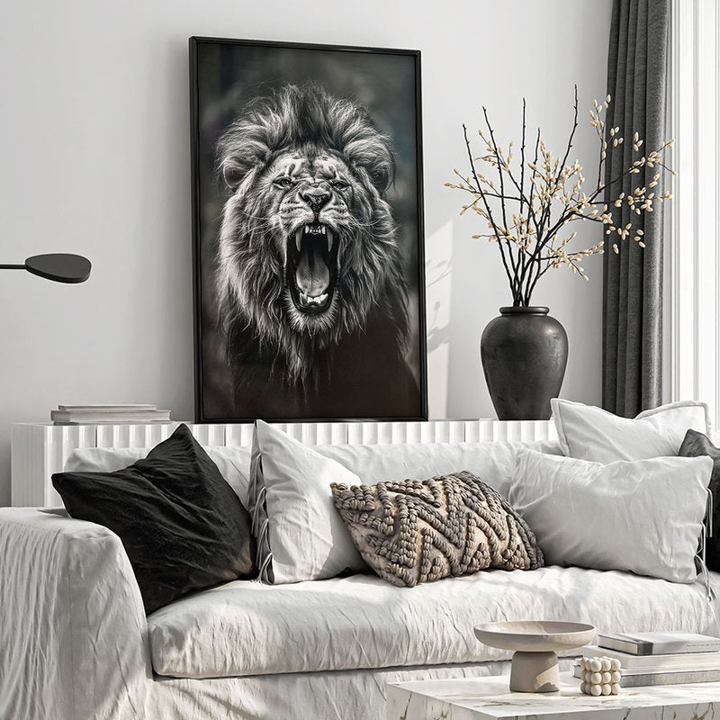 Lion Roaring V1907 Canvas