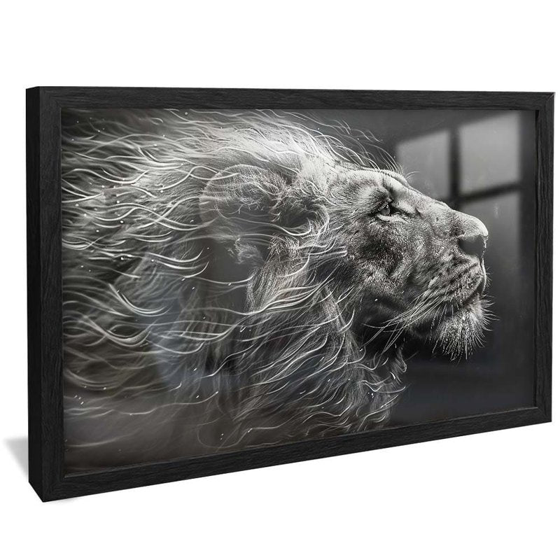 Lion in the Wind V1759 Canvas