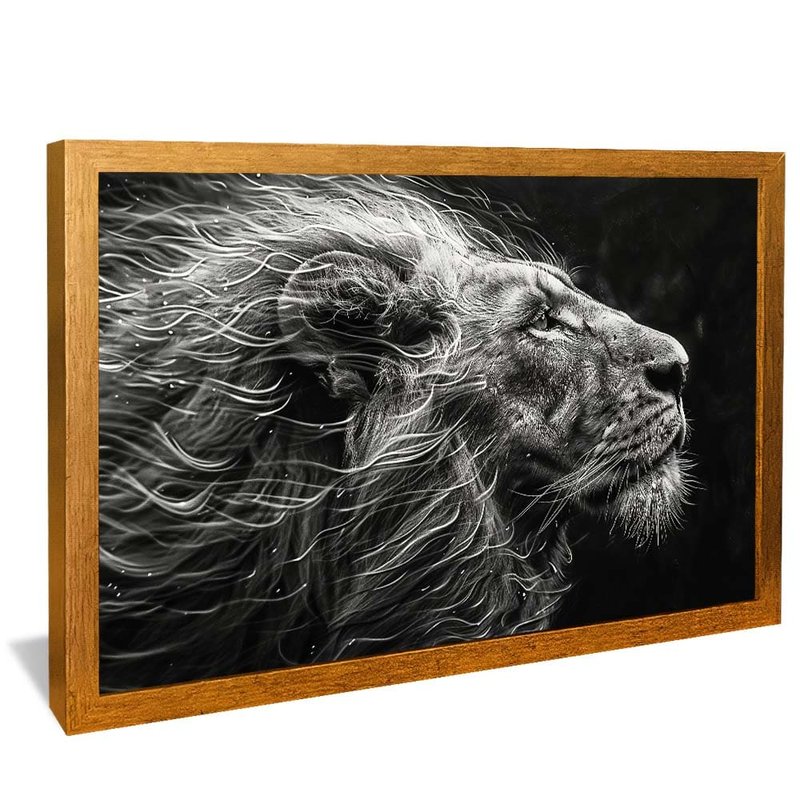 Lion in the Wind V1759 Canvas