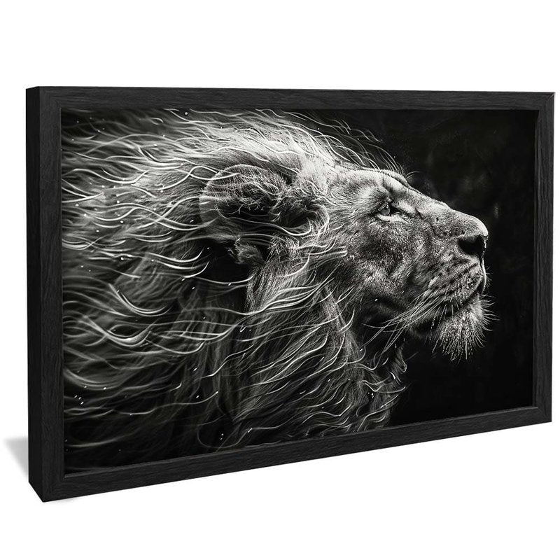 Lion in the Wind V1759 Canvas