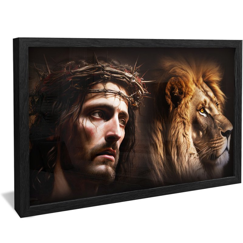 Lion of Judah and Jesus Christ Canvas