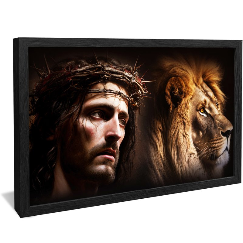 Lion of Judah and Jesus Christ Canvas