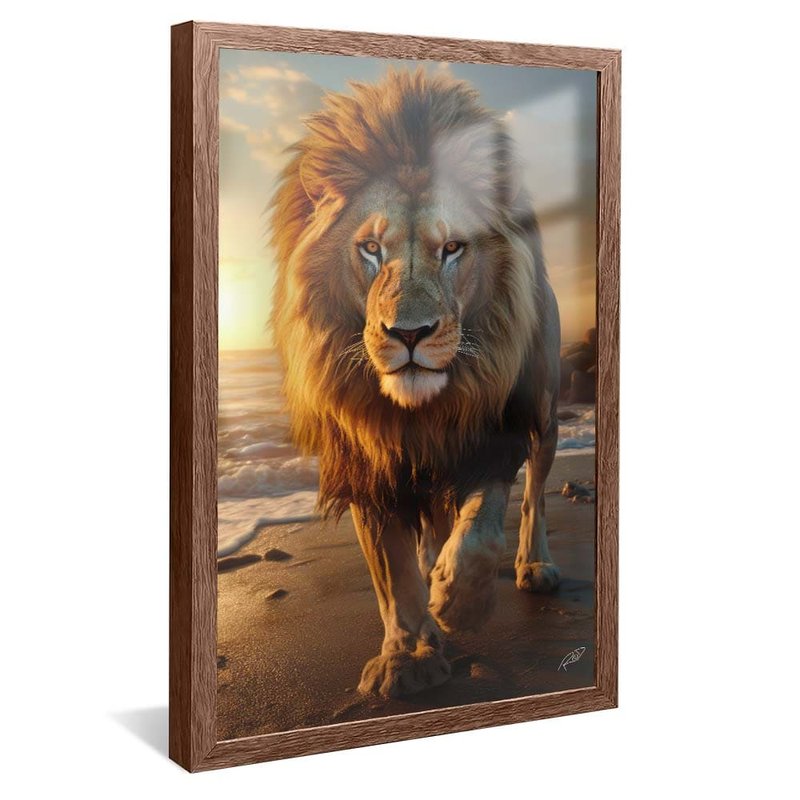 Lion on Praia V1806 Canvas