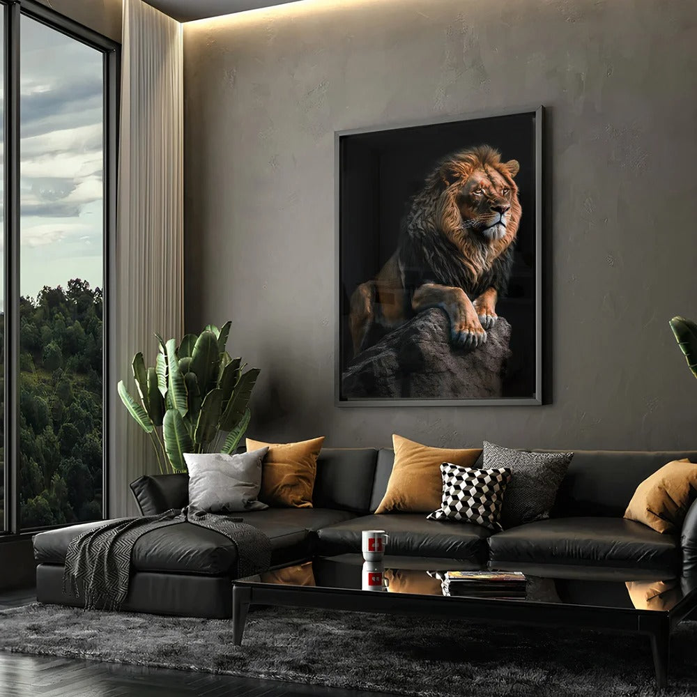 Lion on the Rock Canvas