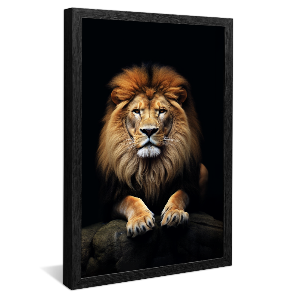 Lion on the Rock V813 Canvas