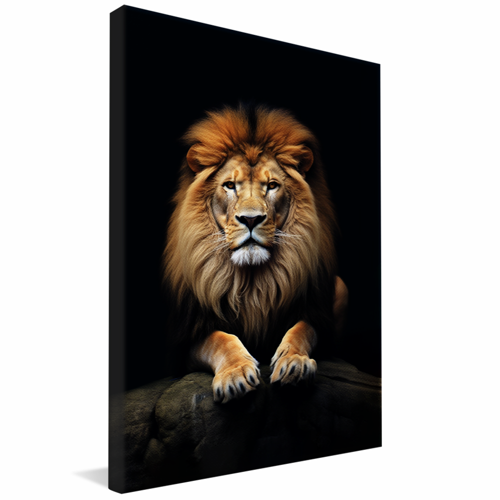 Lion on the Rock V813 Canvas