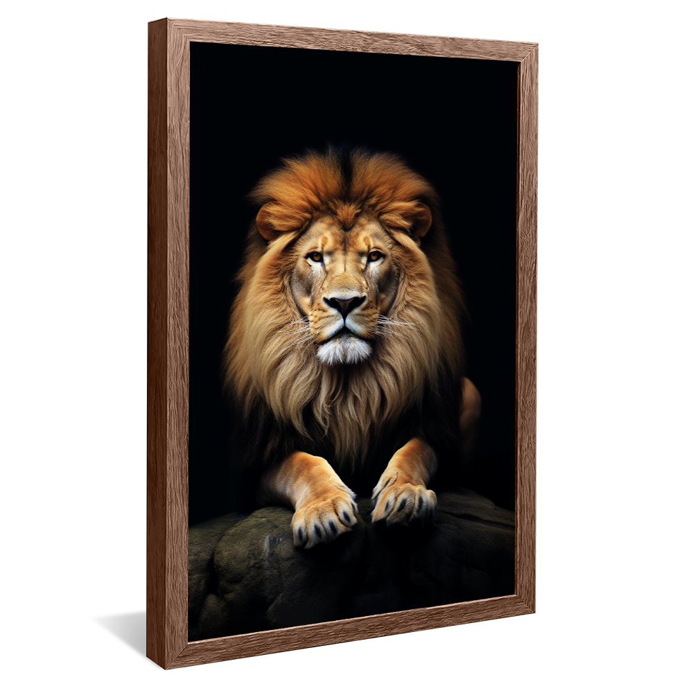 Lion on the Rock V813 Canvas