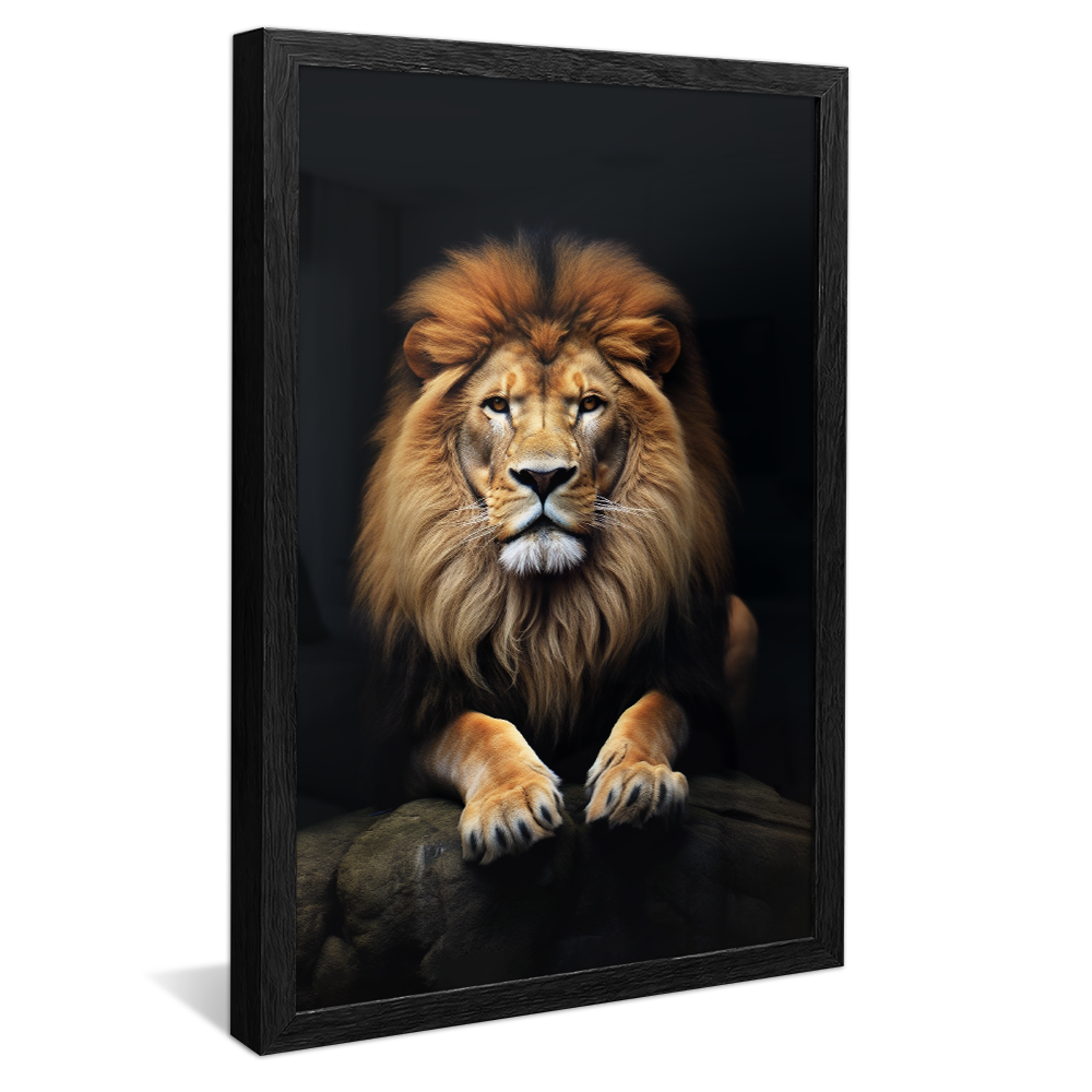 Lion on the Rock V813 Canvas