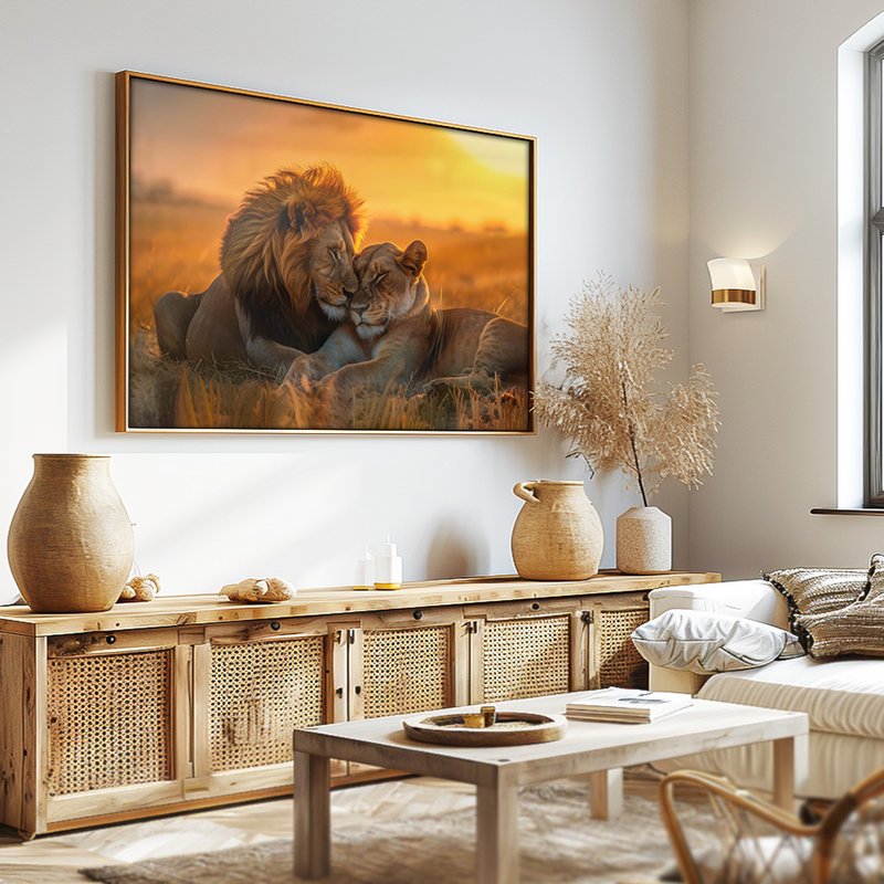 Lions Couple V1542 Canvas