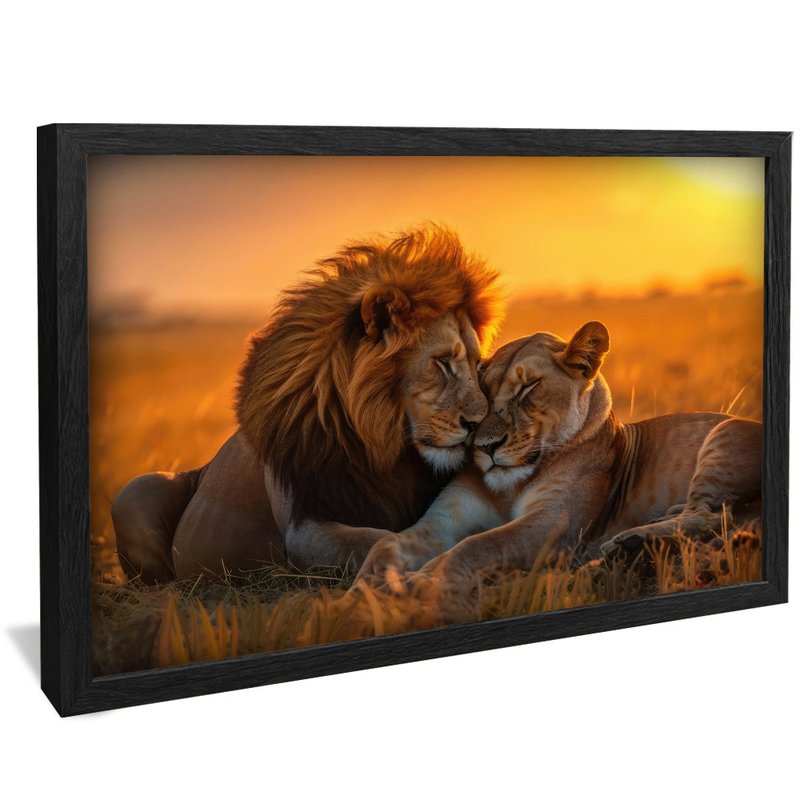 Lions Couple V1542 Canvas