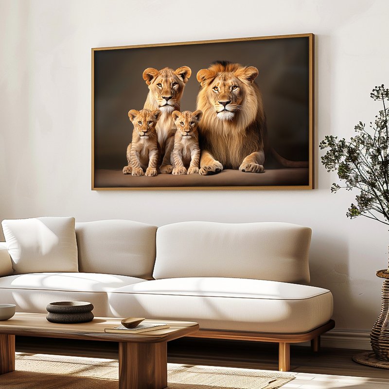 Lions Family V1588 Canvas