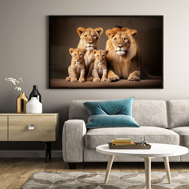 Lions Family V1588 Canvas