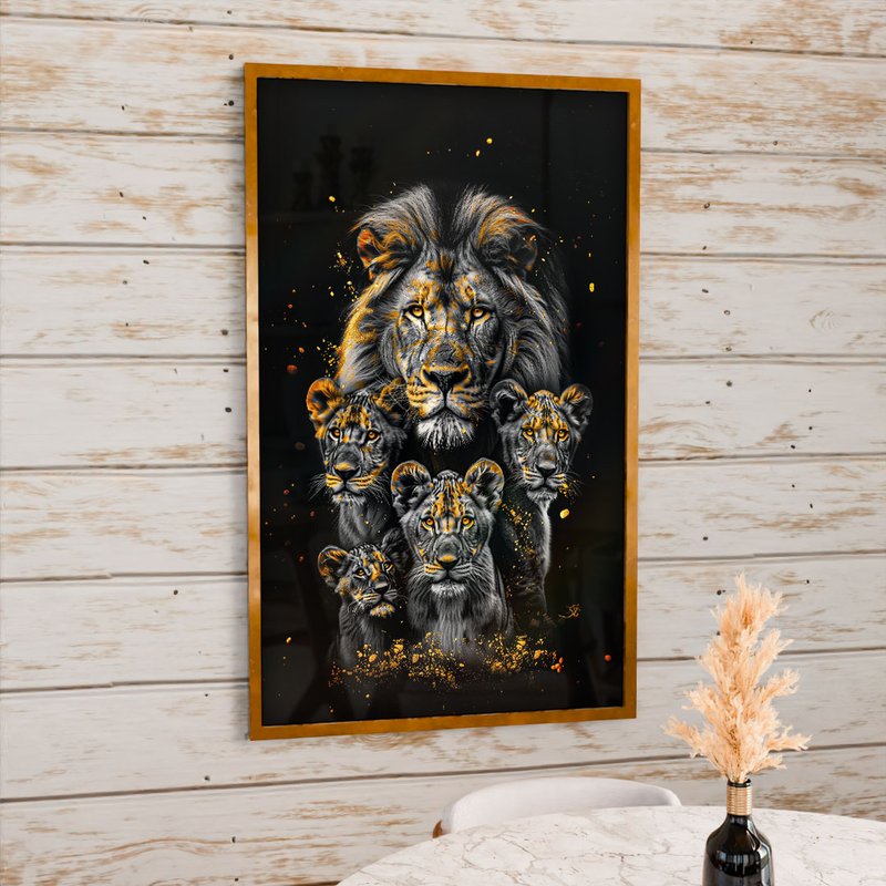 Lions and Gold V1992 Canvas