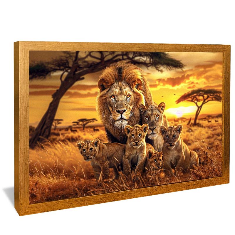 Lions and Savanna V1940 Canvas