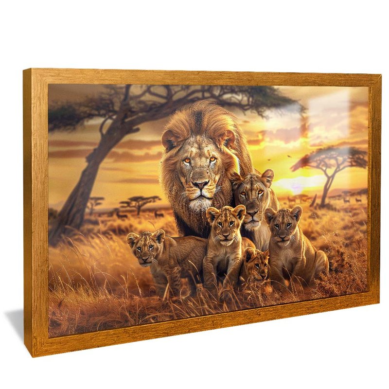 Lions and Savanna V1940 Canvas