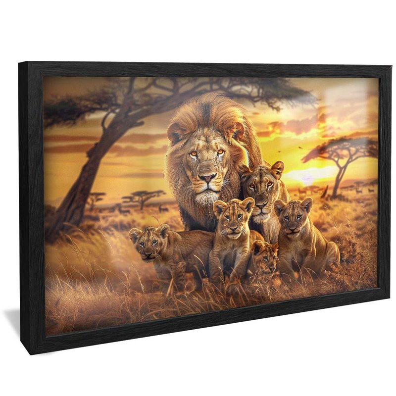 Lions and Savanna V1940 Canvas