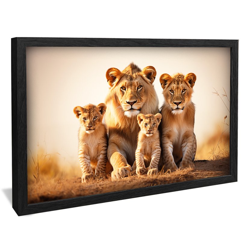 Lions in Safari V1589 Canvas