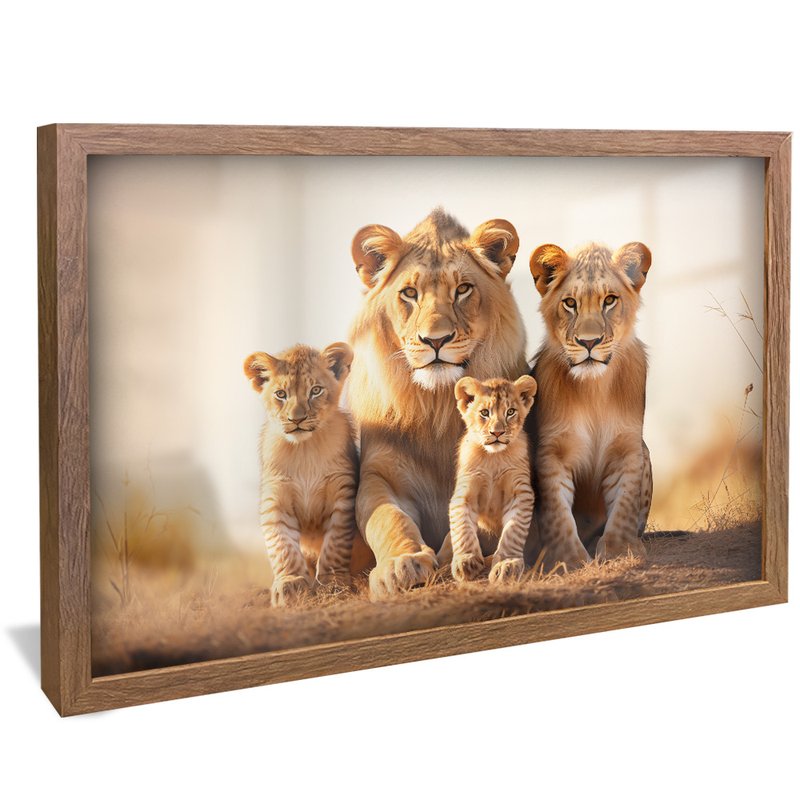 Lions in Safari V1589 Canvas