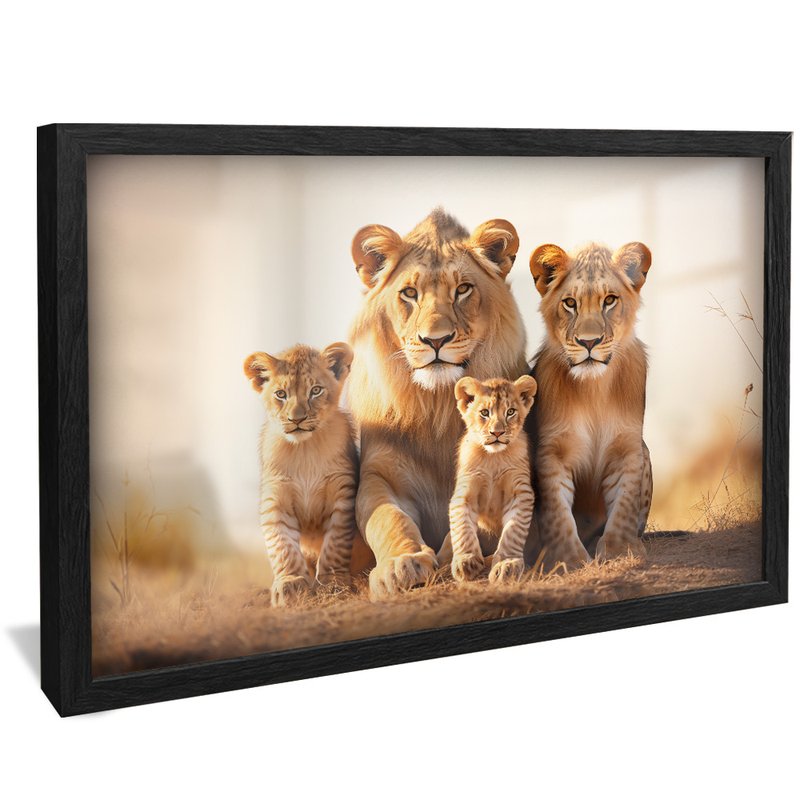 Lions in Safari V1589 Canvas