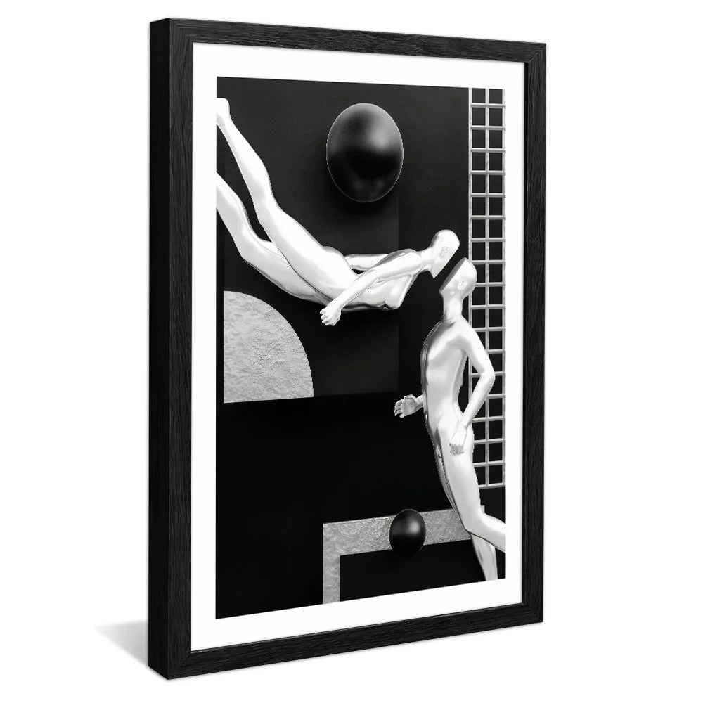 Luxury 3D Abstract Couple Canvas