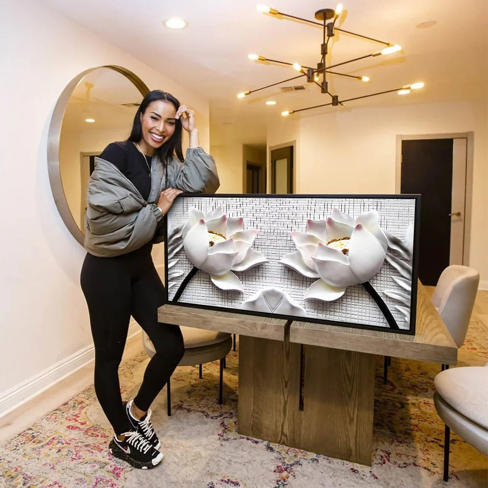 Luxury 3D Flower Canvas