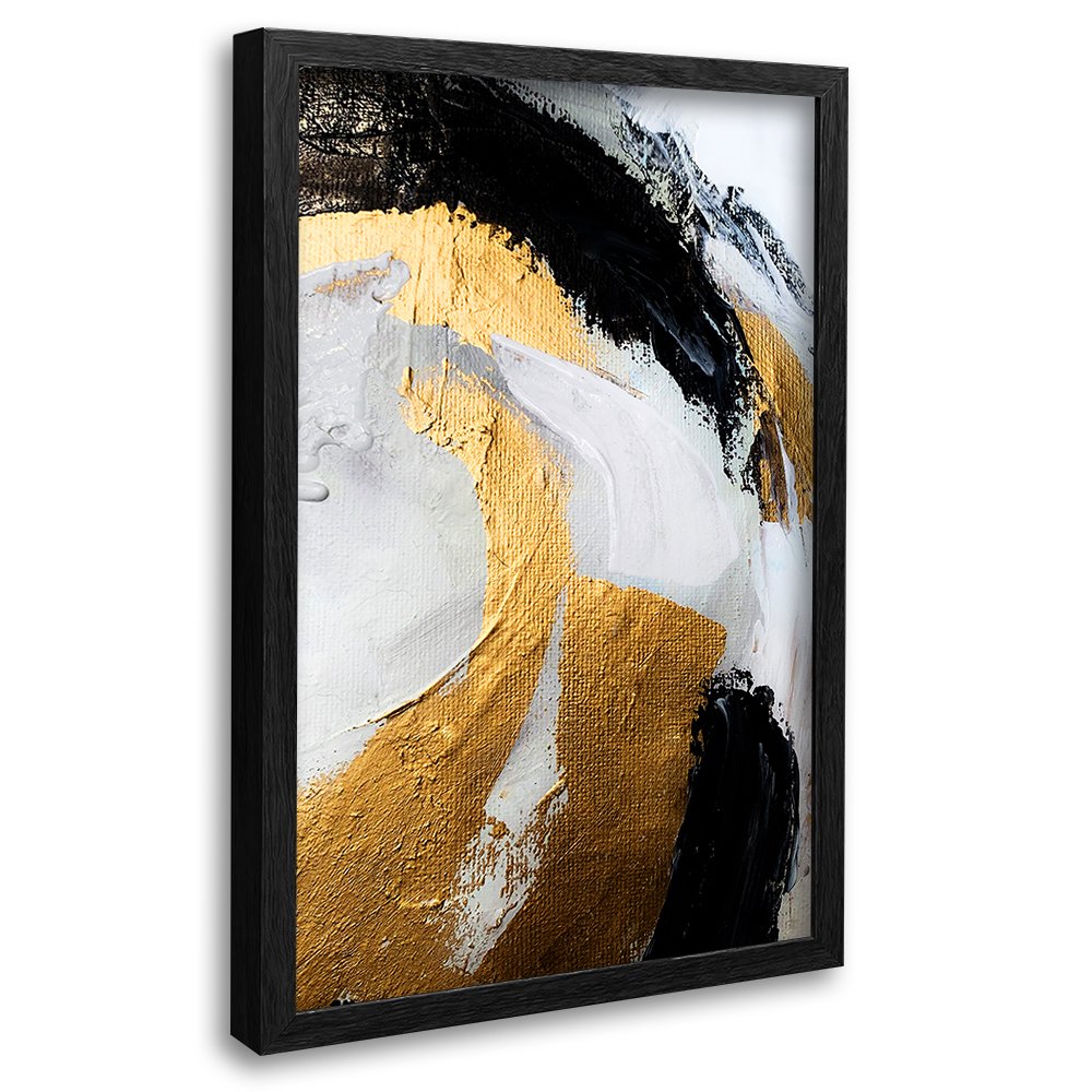 Luxury Abstract Golden Texture Canvas