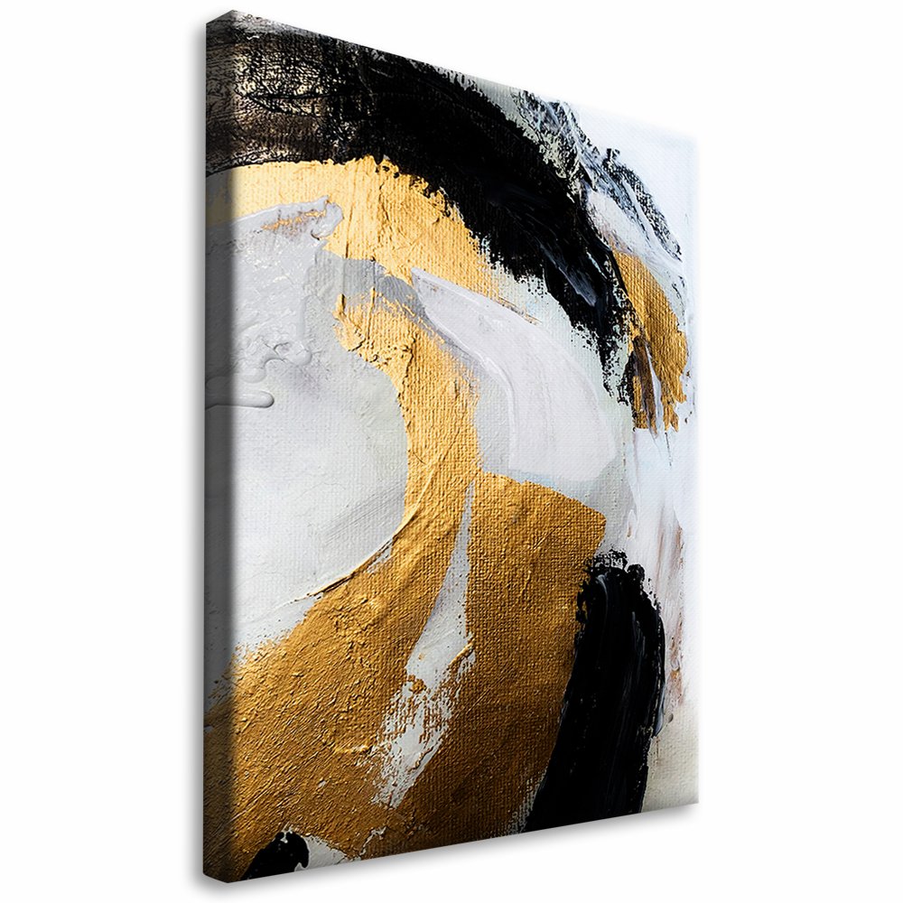 Luxury Abstract Golden Texture Canvas