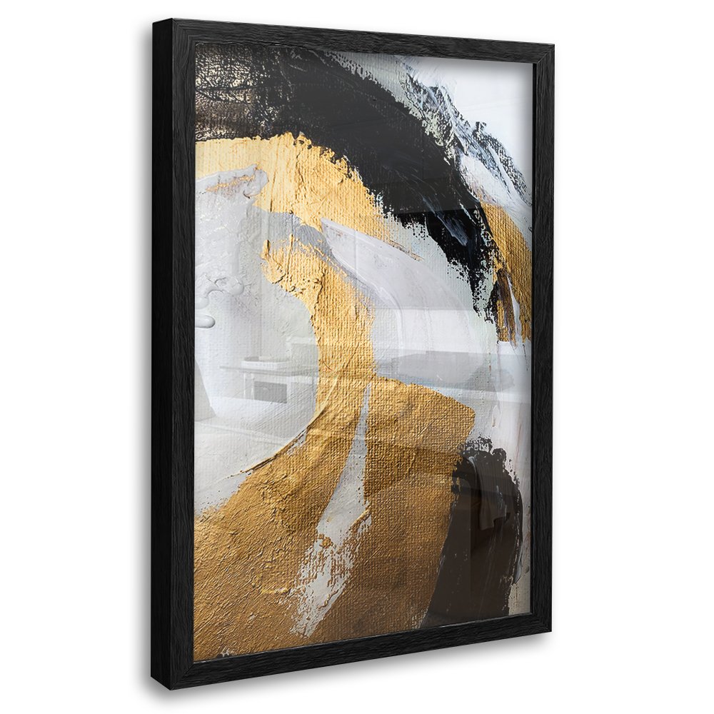 Luxury Abstract Golden Texture Canvas