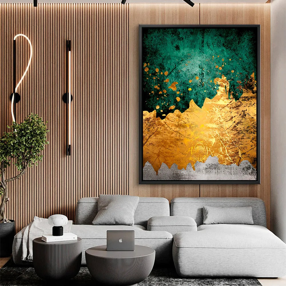 Luxury Abstract Three Colors Canvas