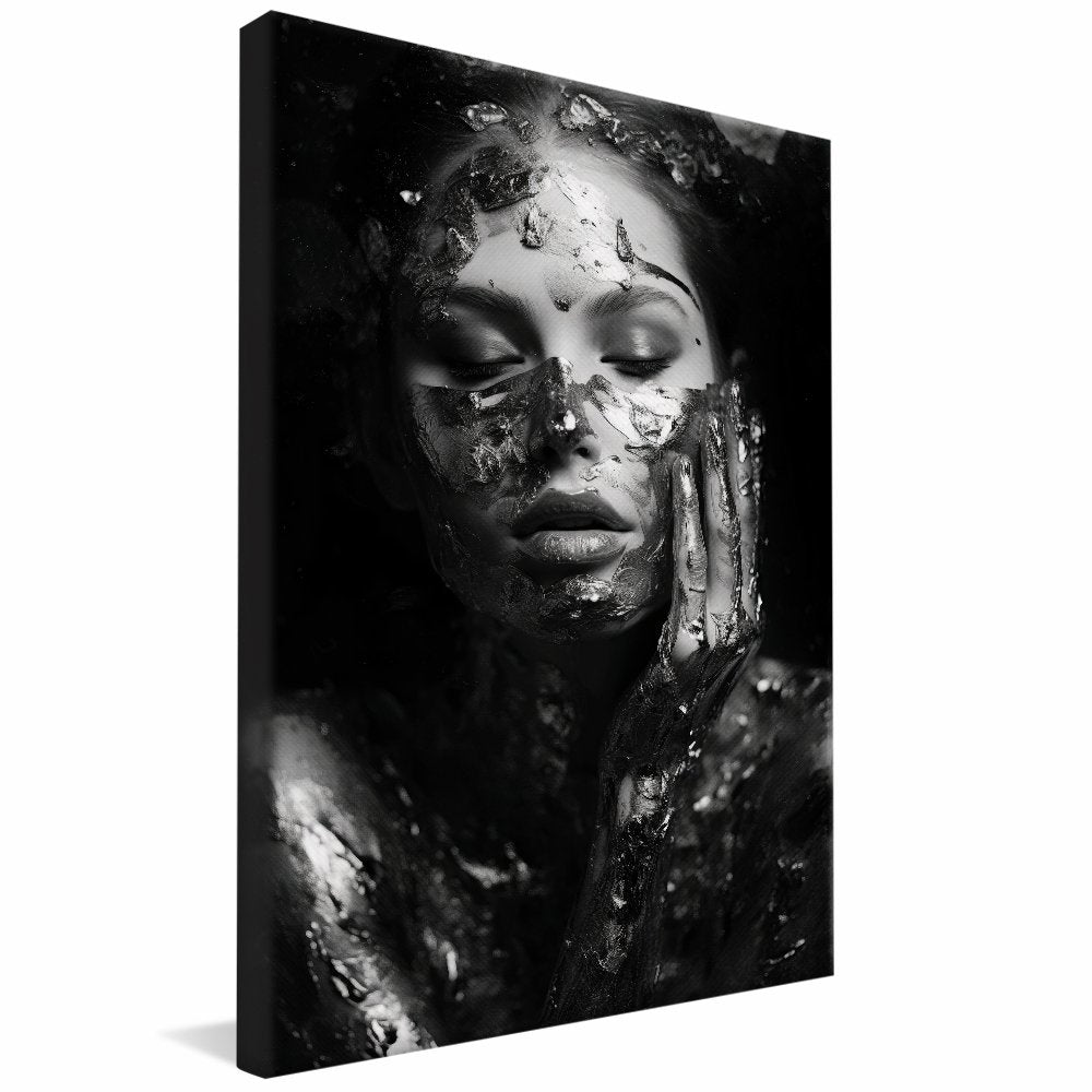 Luxury Art Silver Canvas