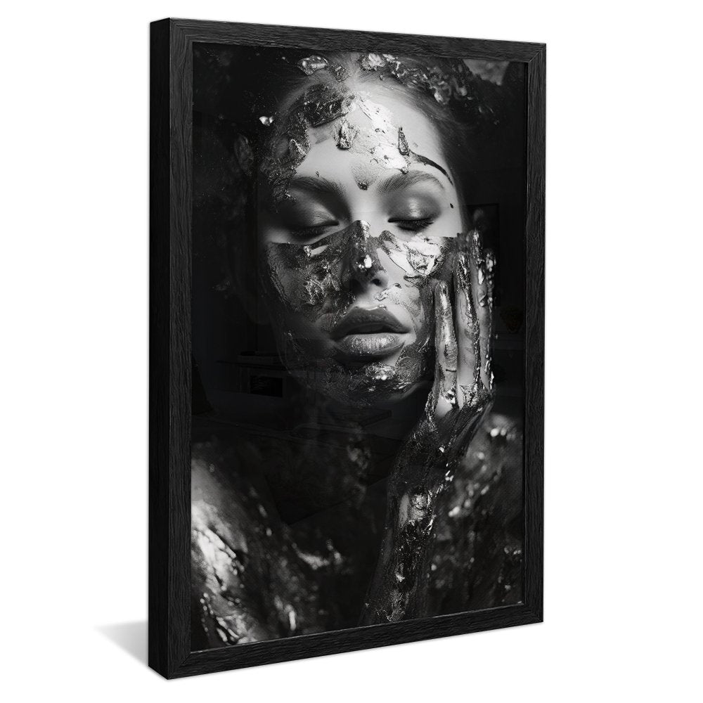 Luxury Art Silver Canvas