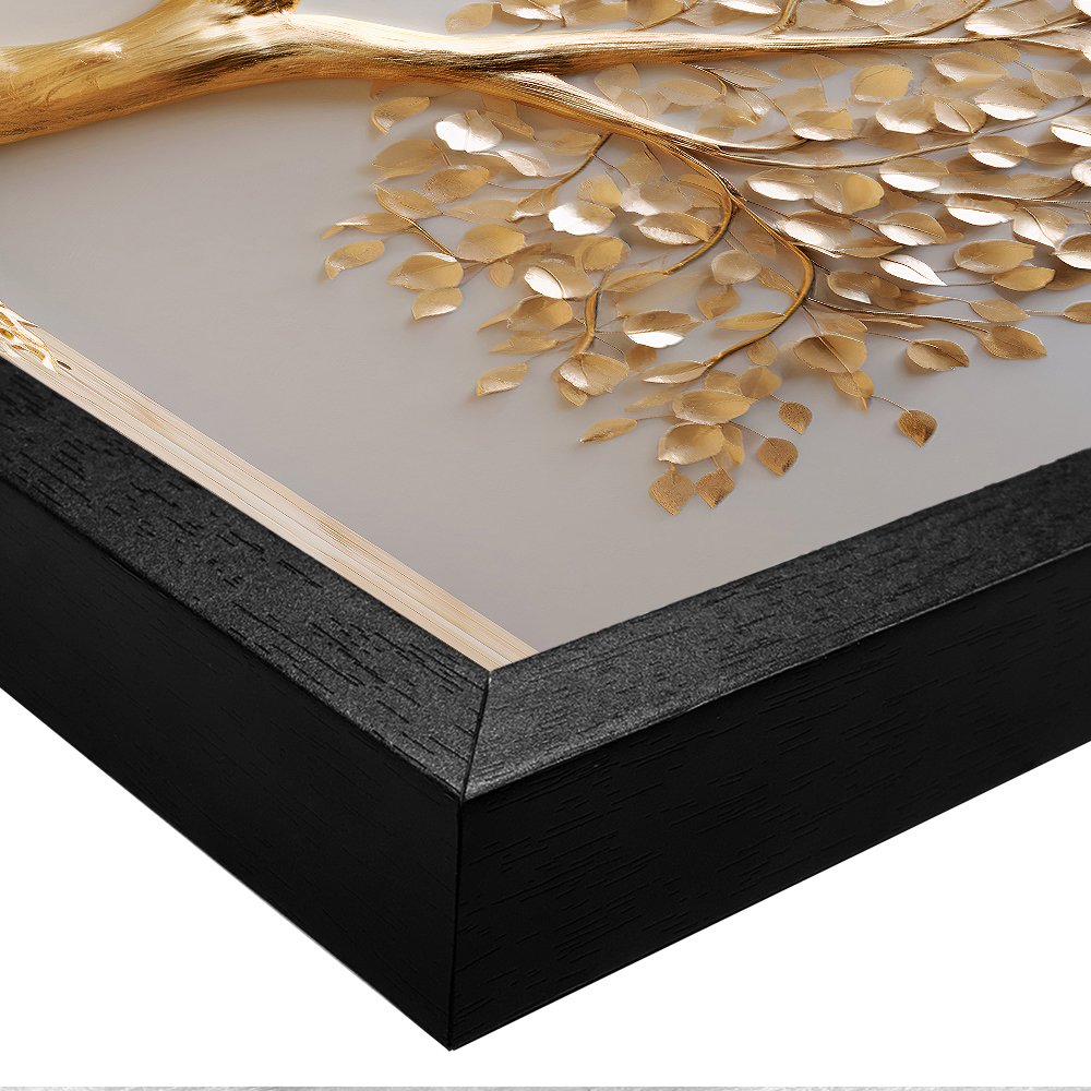 Luxury Gold Tree with Leaves Canvas