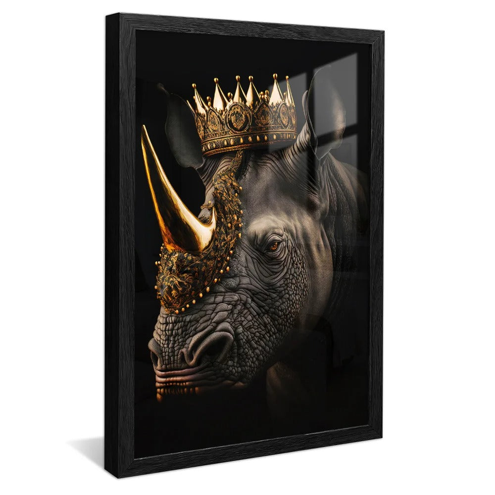 Luxury King Rhinoceros Canvas