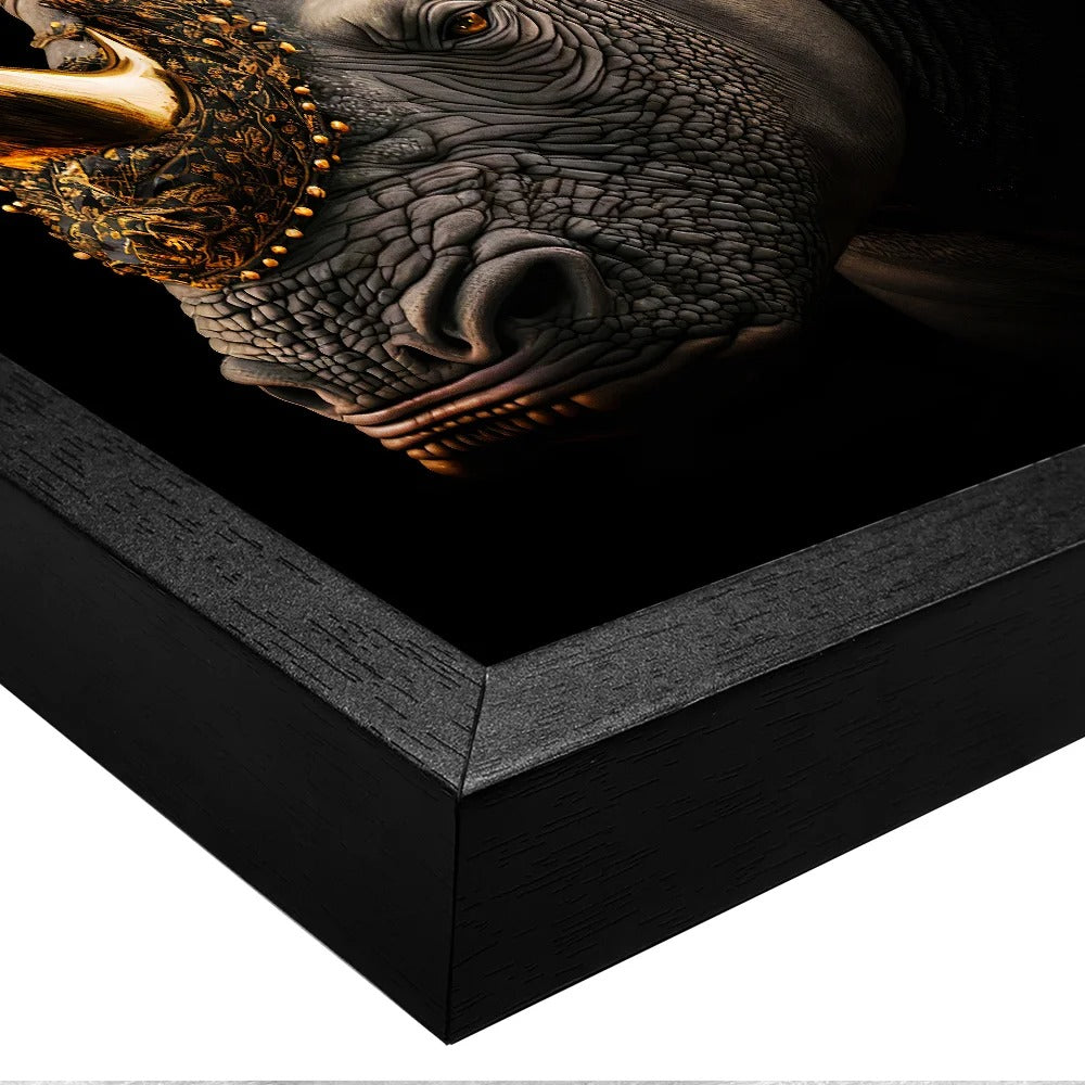 Luxury King Rhinoceros Canvas