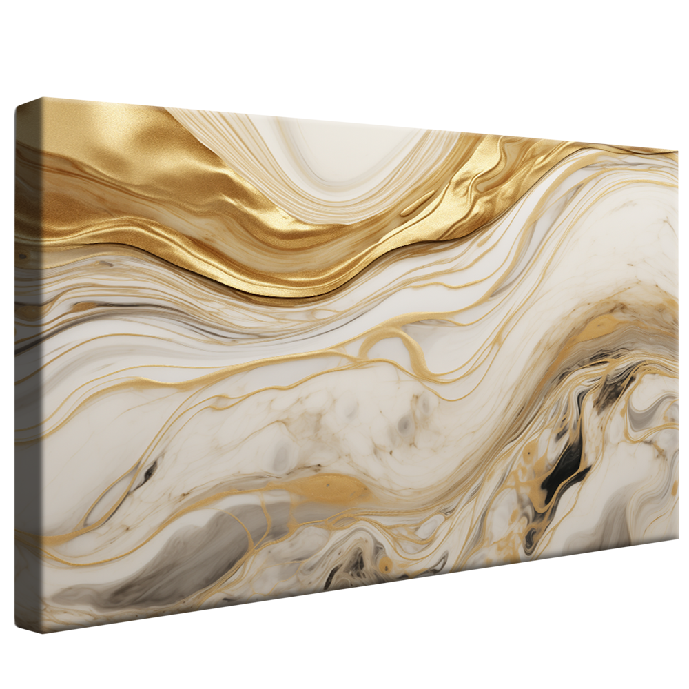 Luxury Marble Gold Abstract V833 Canvas