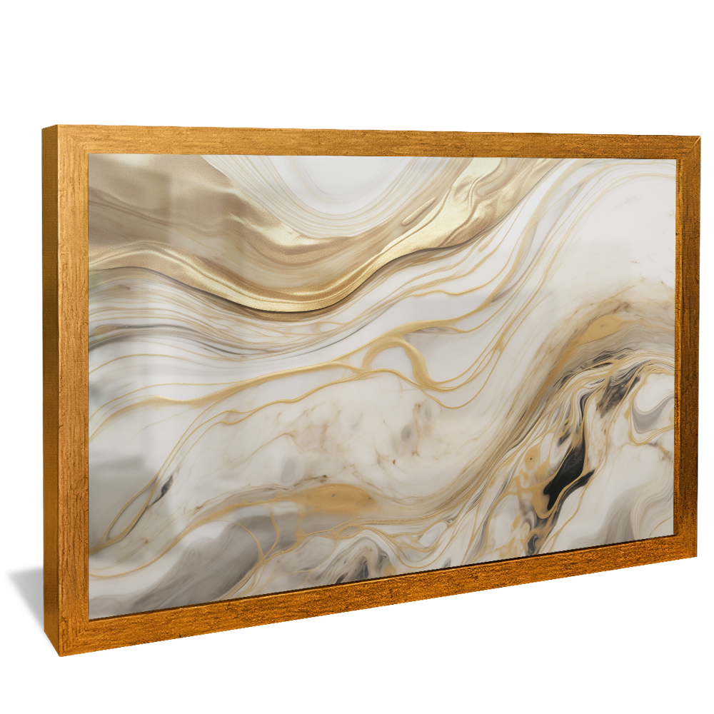 Luxury Marble Gold Abstract V833 Canvas