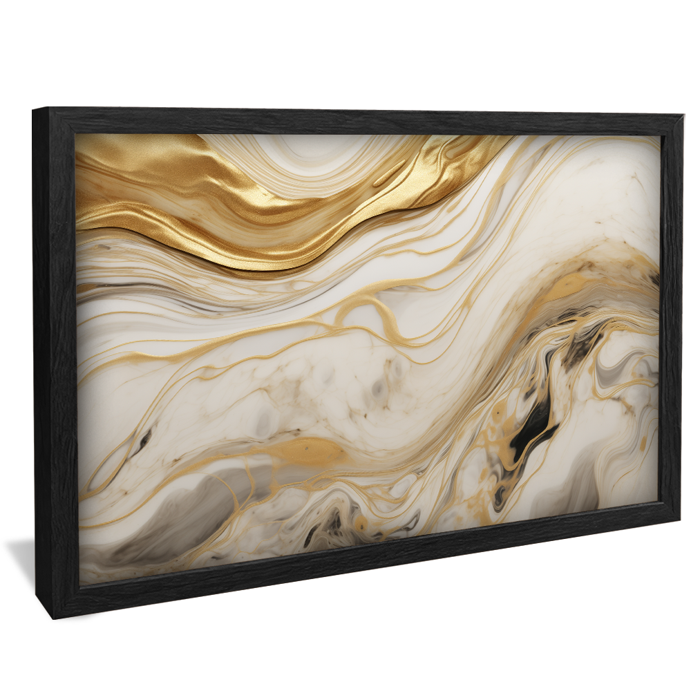 Luxury Marble Gold Abstract V833 Canvas