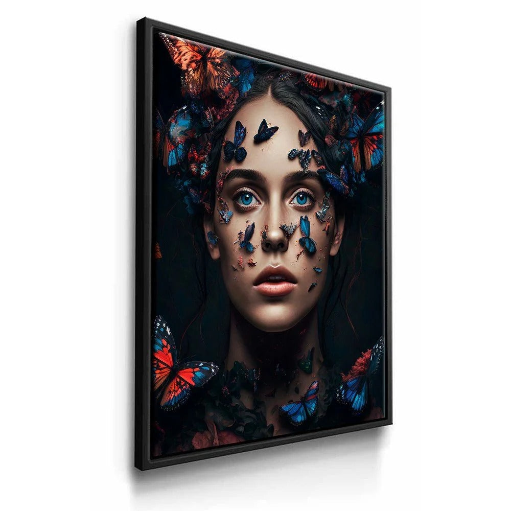 Luxury Woman with Butterflies Canvas