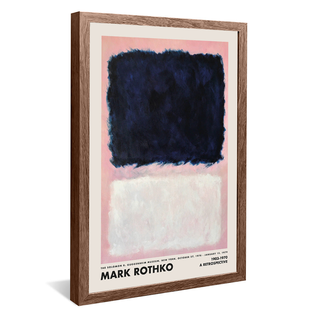 Mark Rothko Black on Pink and White V2428 Canvas