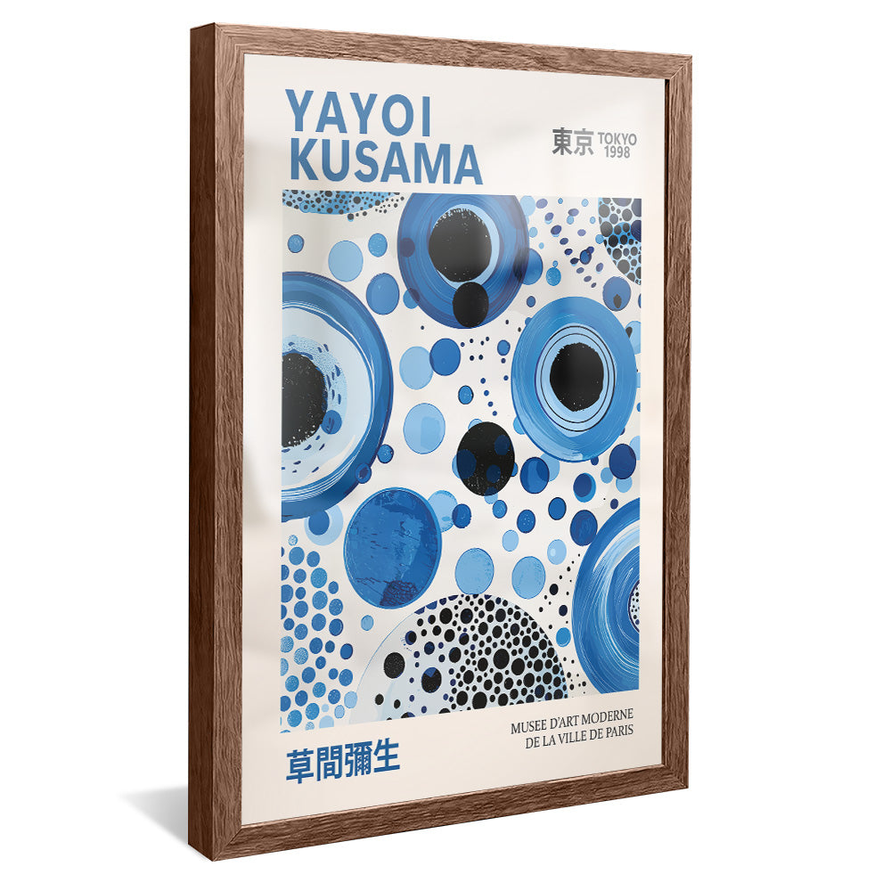 Yayoi Kusama Blue Circles V2423 Canvas