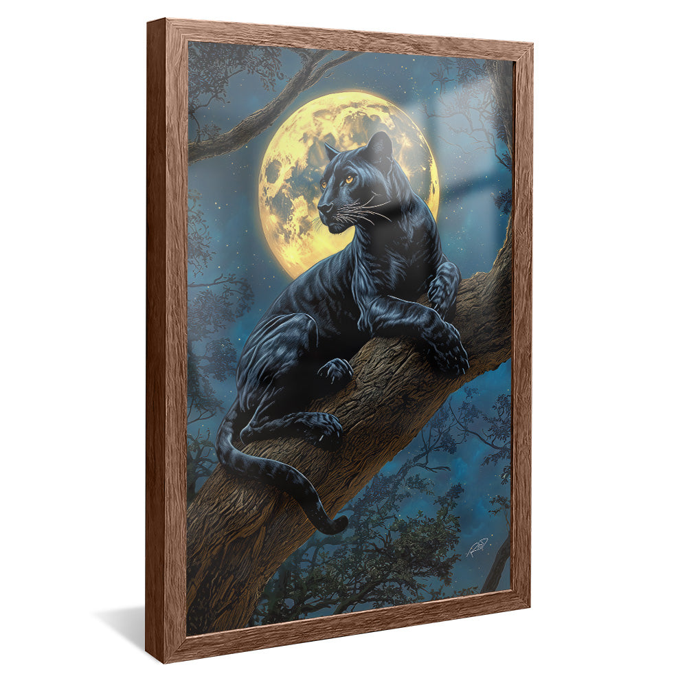 Panther in the Moonlight V2416 Canvas