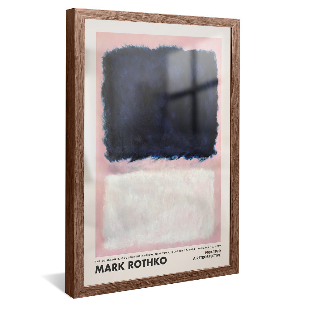 Mark Rothko Black on Pink and White V2428 Canvas