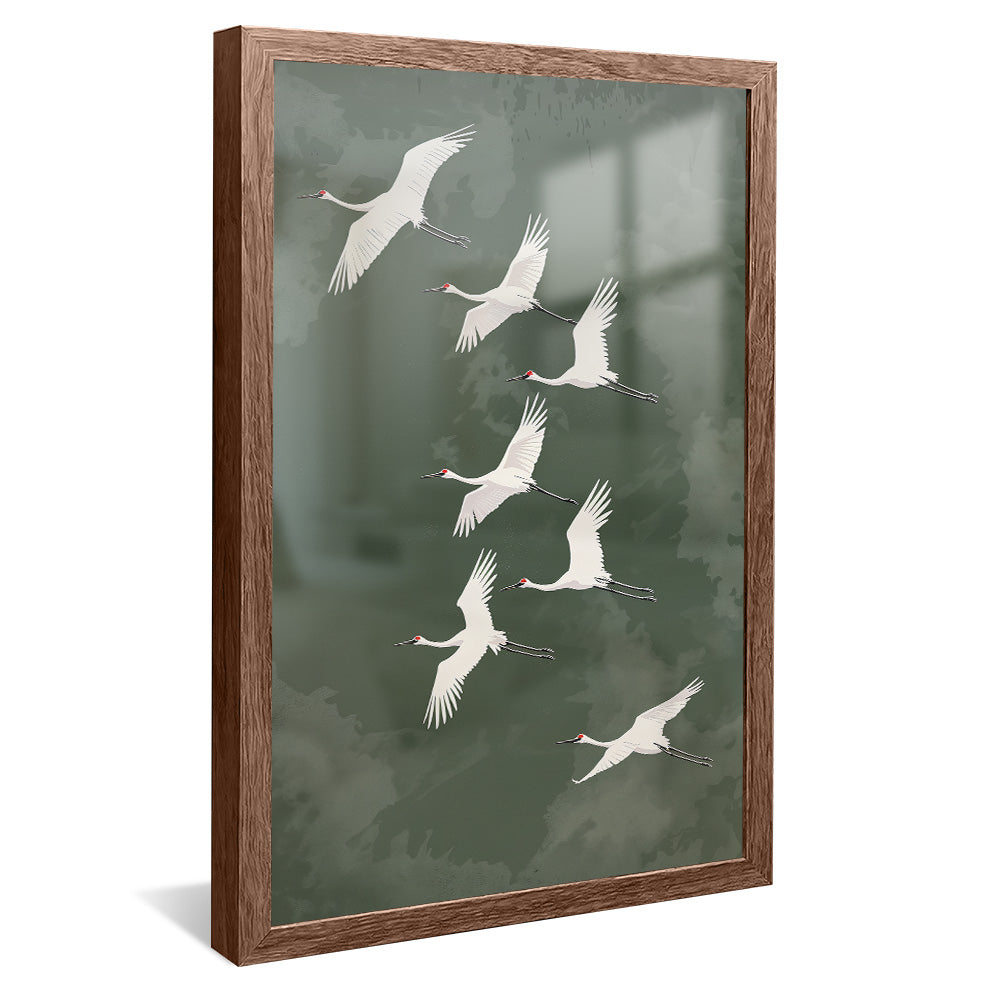 Seagulls in Flight V2482 Canvas