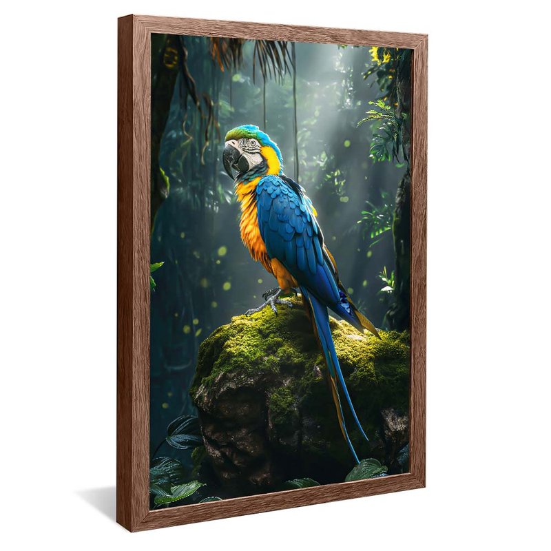 Macaw in Forest V1783 Canvas
