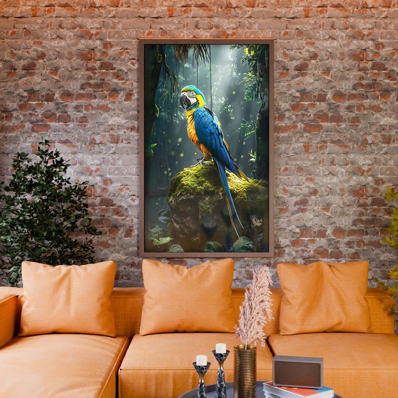 Macaw in Forest V1783 Canvas