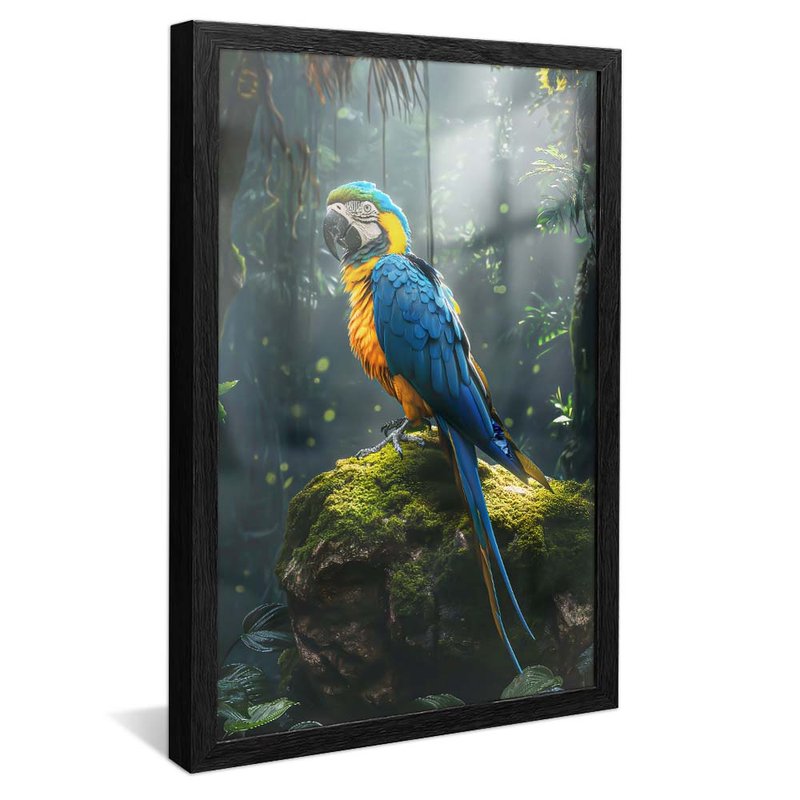 Macaw in Forest V1783 Canvas