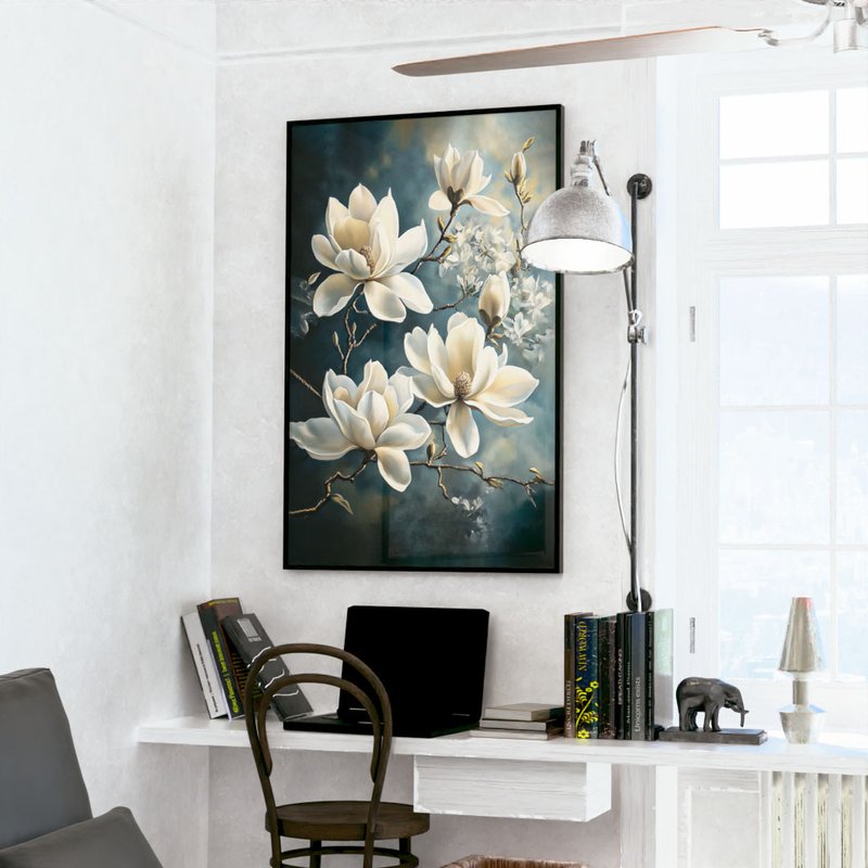 Magnolias to the Moonlight V2034 Canvas