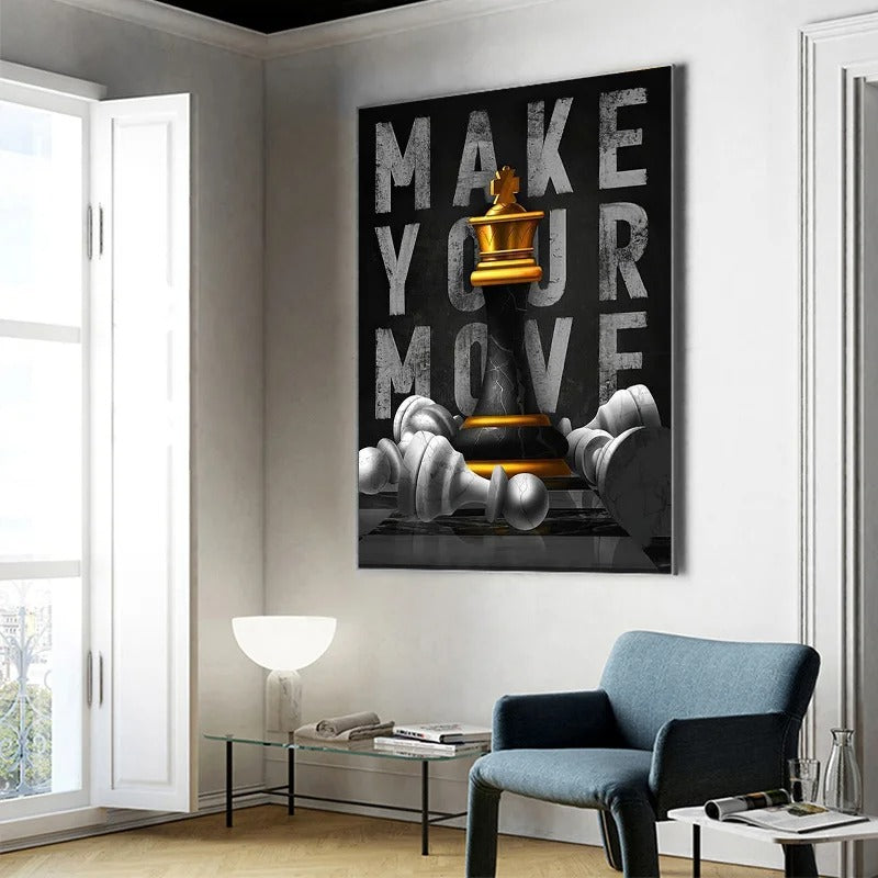 Make Your Move Lips Canvas