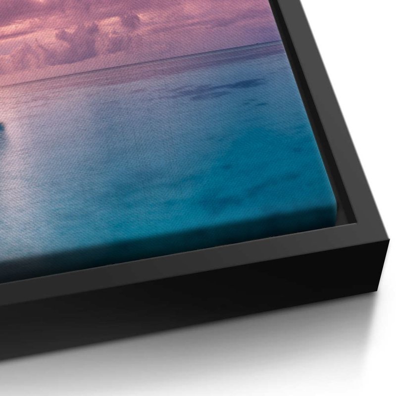Maldive Panoramic Landscape Kit 3 Screens Canvas