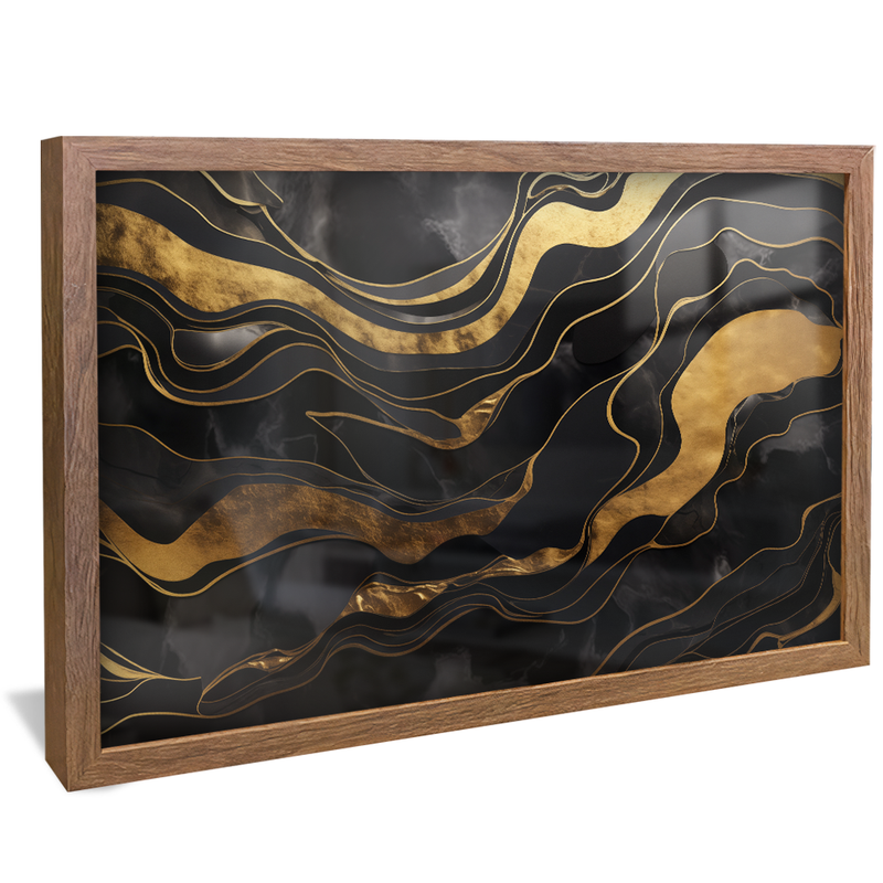 Marble Golden Lines V809 Canvas